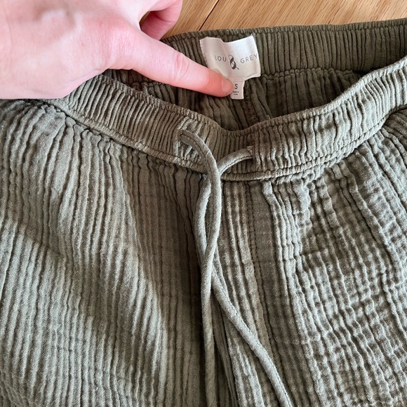 Lou & Grey Triple Cloth Pants in Olive Grove - Picture 2 of 3